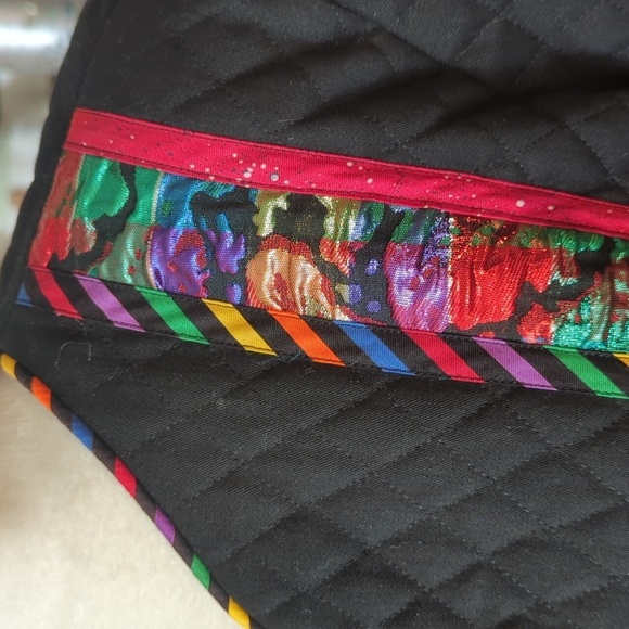 Marie Studer Vtg 90s Art To Wear Artsy Colorful Quilted Dopamine Jacket Sz L - Picture 6 of 13